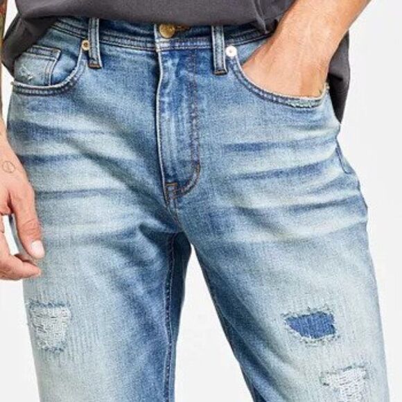 Heroes Motors Men's Slim-Straight Fit Jeans - Picture 5 of 6